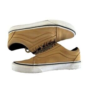 Vans Off the Wall Old Skool Low Top Unisex Size Women 8 Men 6.5 Tan T6CD